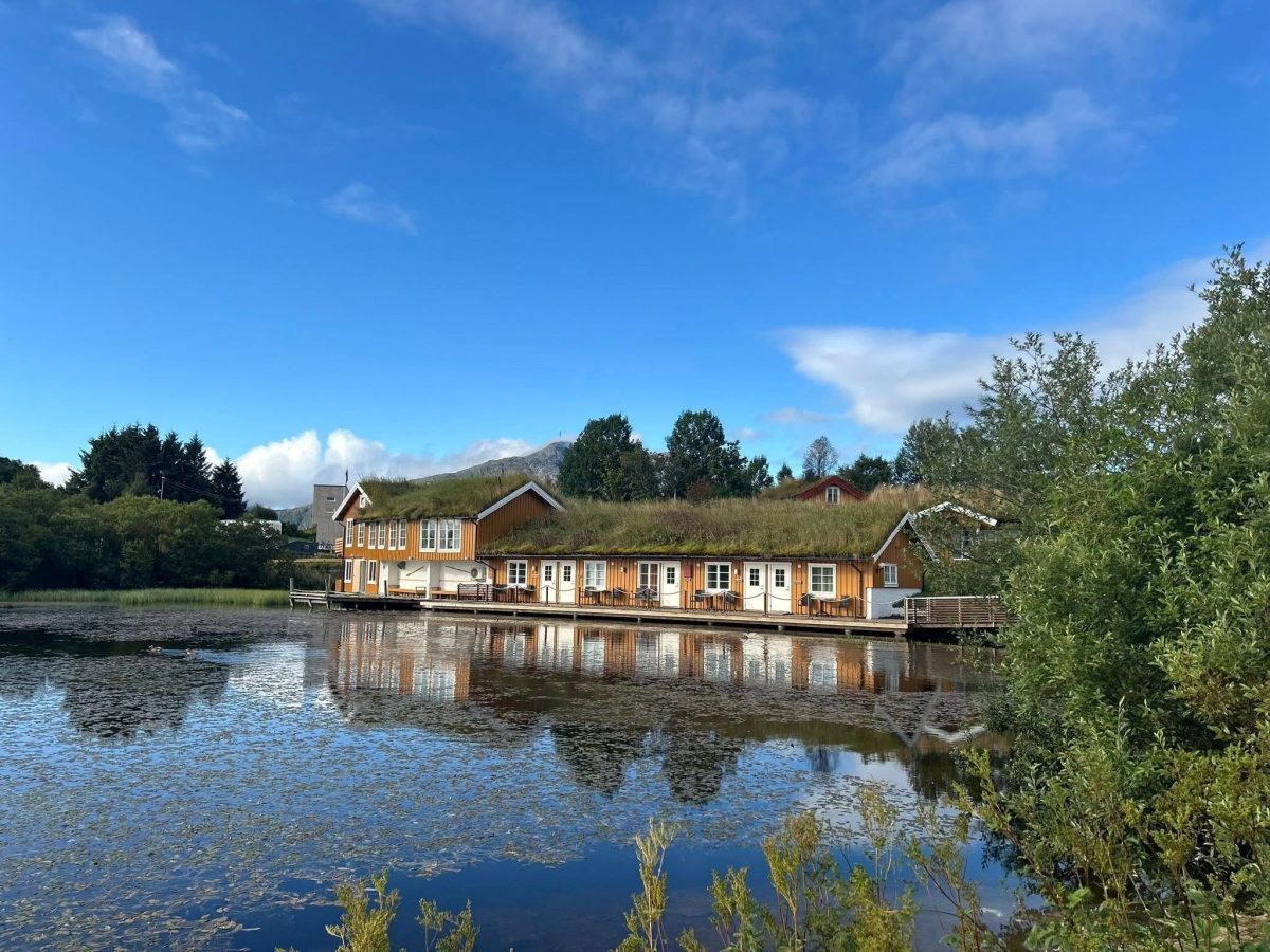 Vi tilbringer vår første natt på Vega Havhotell Foto: Mette Østerhus